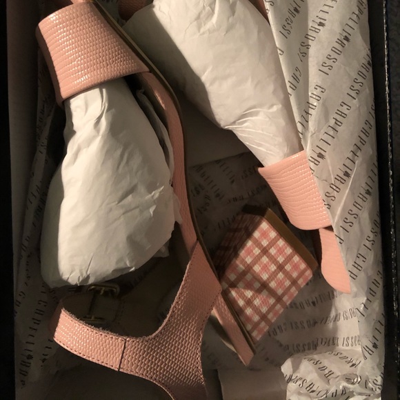 NWT Capelli Rossi Gingham Heeled Sandals - Picture 4 of 4